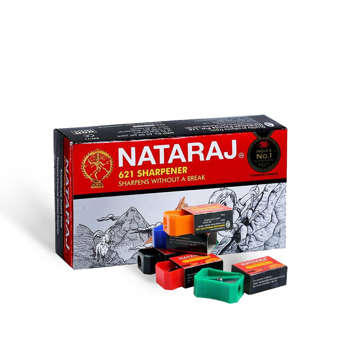 Nataraj Sharpener 621 3/- 20pcs